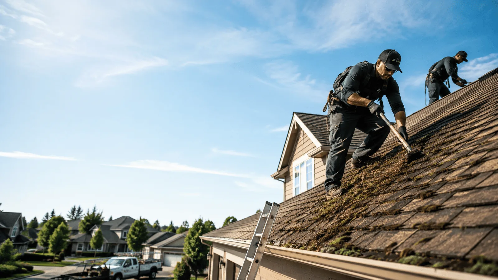 Roof Moss Removal in Cement, OK near me